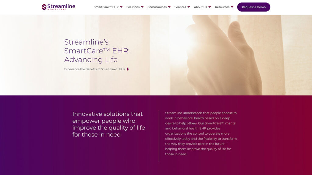 Streamline SmartCare behavioral health EHR platform